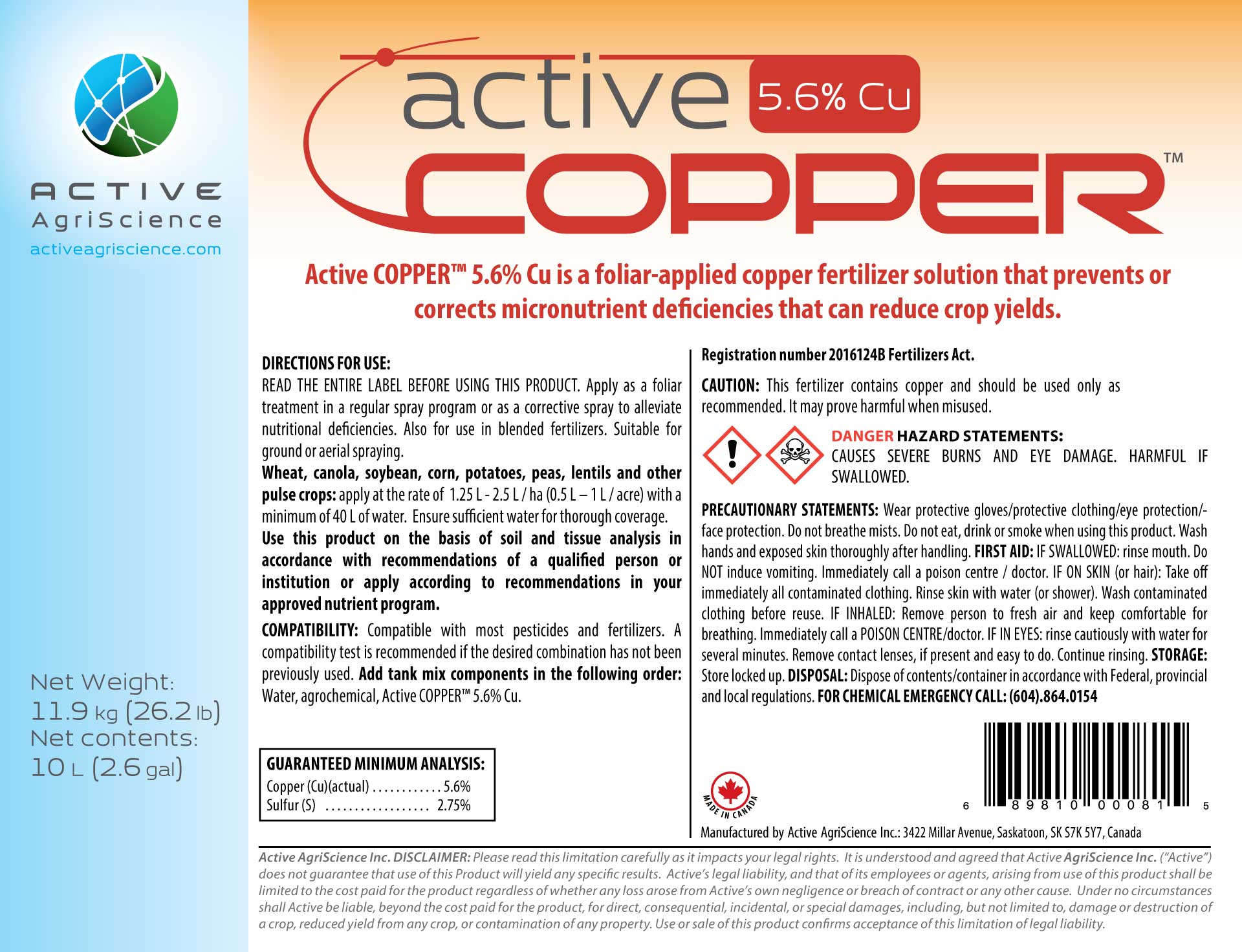 Active Copper™ Active AgriScience